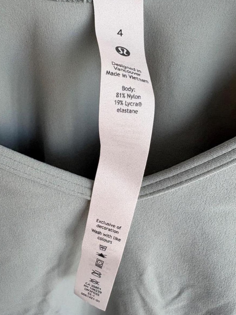 lululemon athletica Light Sage V-Neck Cropped Tee - Women - Picture 3 of 3